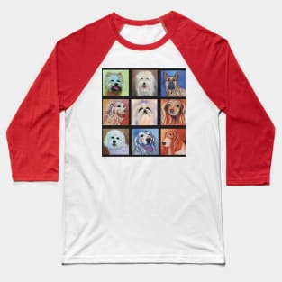 Dog Quilt Baseball T-Shirt